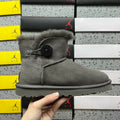 UGG Mini Bailey Button II Boot – Charcoal Grey