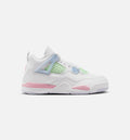 Air Jordan 4 Retro Medium Soft Pink Preschool – White/Medium Soft Pink/Half Blue
