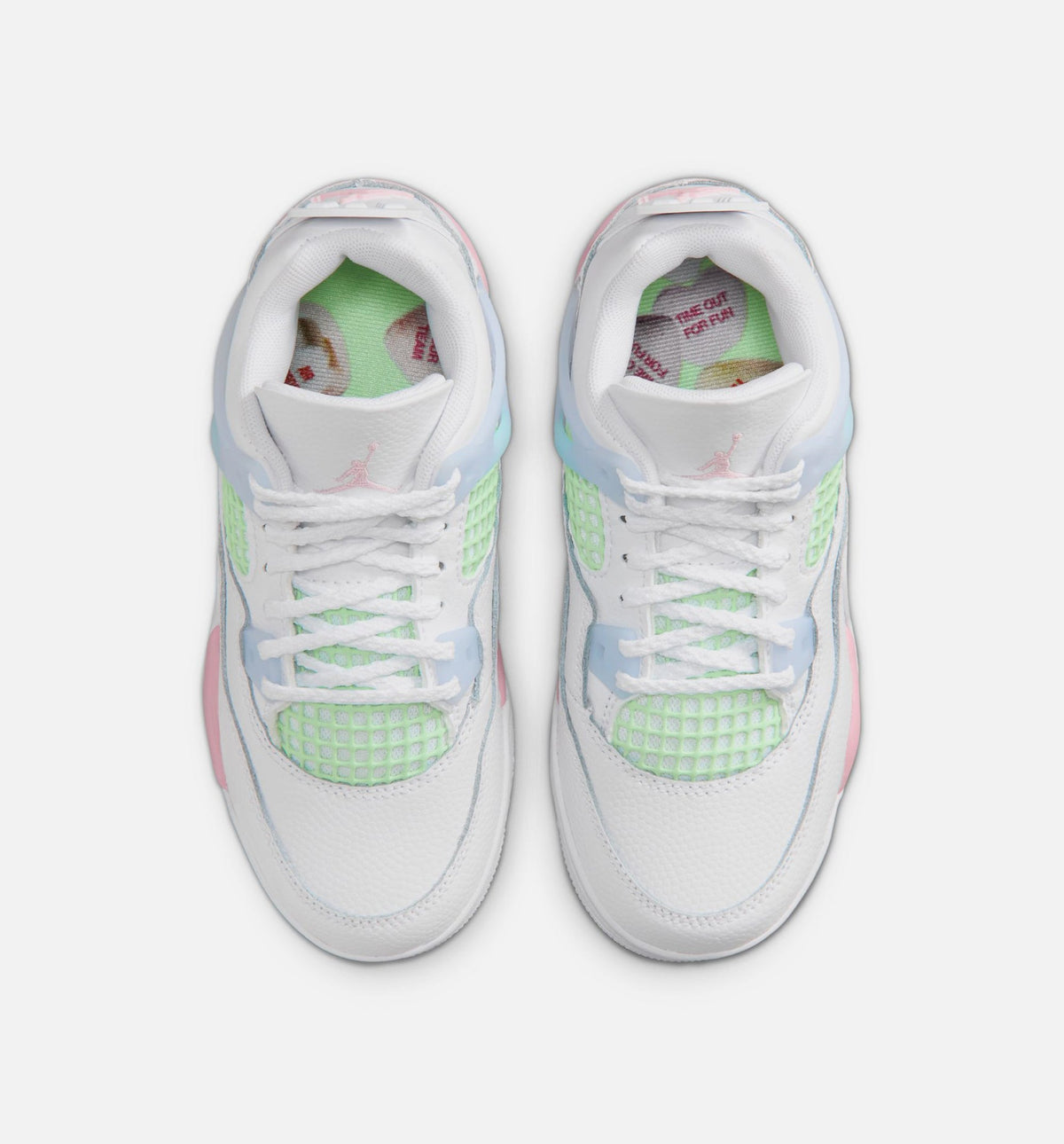 Air Jordan 4 Retro Medium Soft Pink Preschool – White/Medium Soft Pink/Half Blue