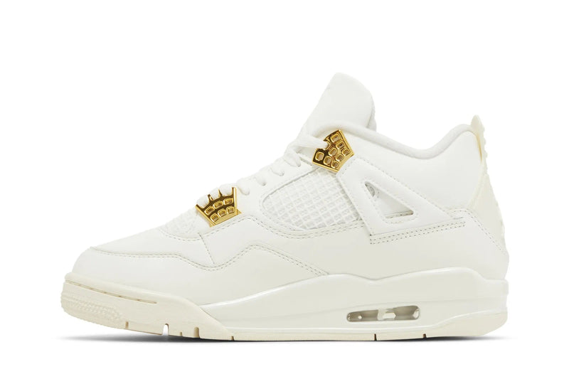 Air Jordan 4 Retro WMNS 'Metallic Gold' – Women's Exclusive Sneaker in Luxe Gold & White