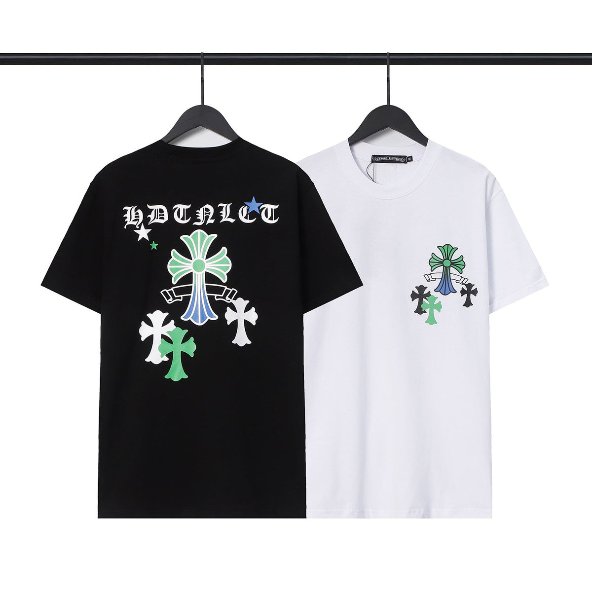 Chrome Hearts Sanskrit Cross Horseshoe Graphic Tee Multi‑Style