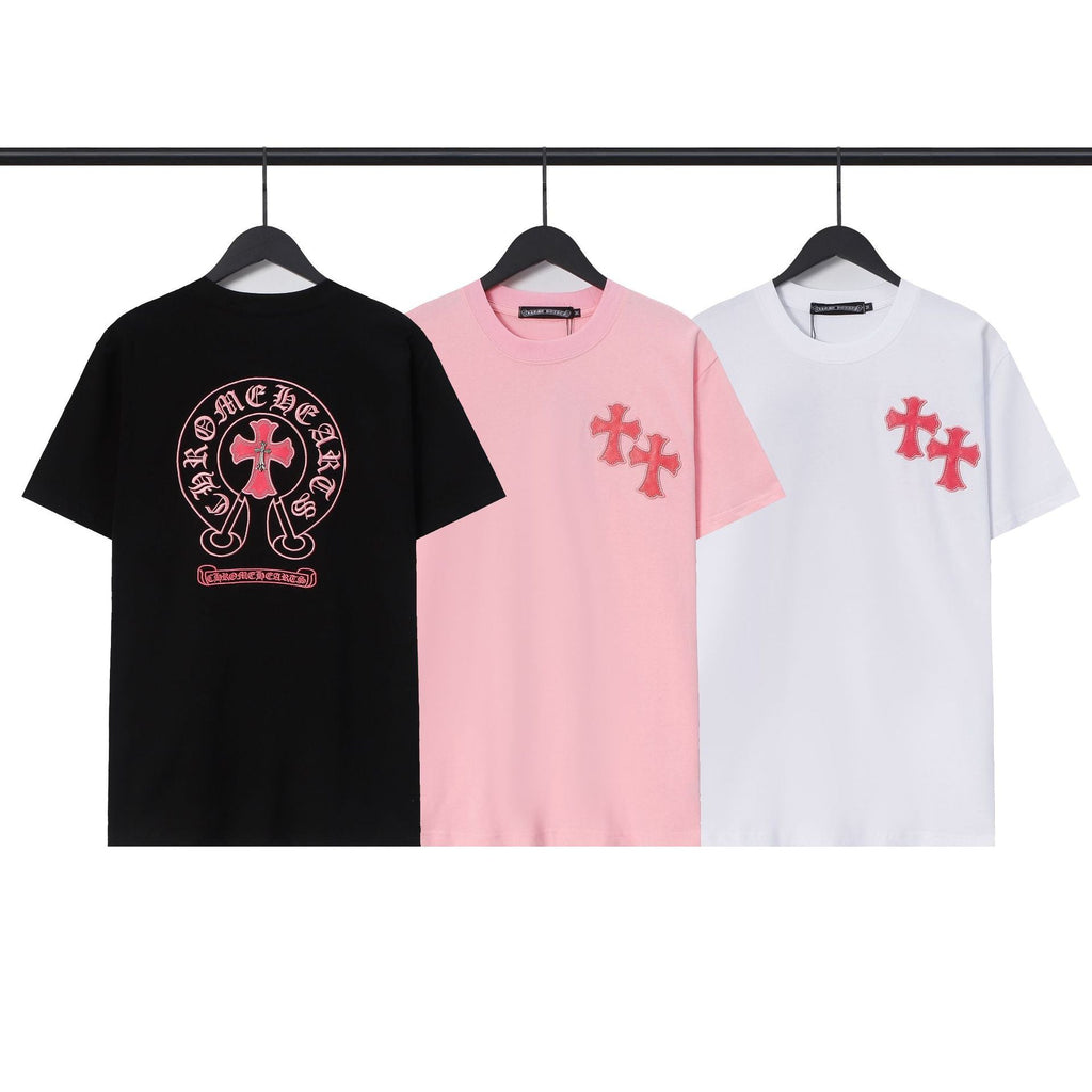 Chrome Hearts Sanskrit Cross Horseshoe Graphic Tee Multi‑Style