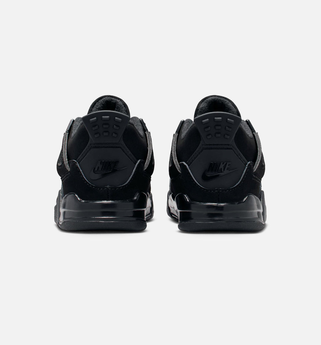 Air Jordan 4 Retro Black Cat Infant Sneakers - Black/Light Graphite