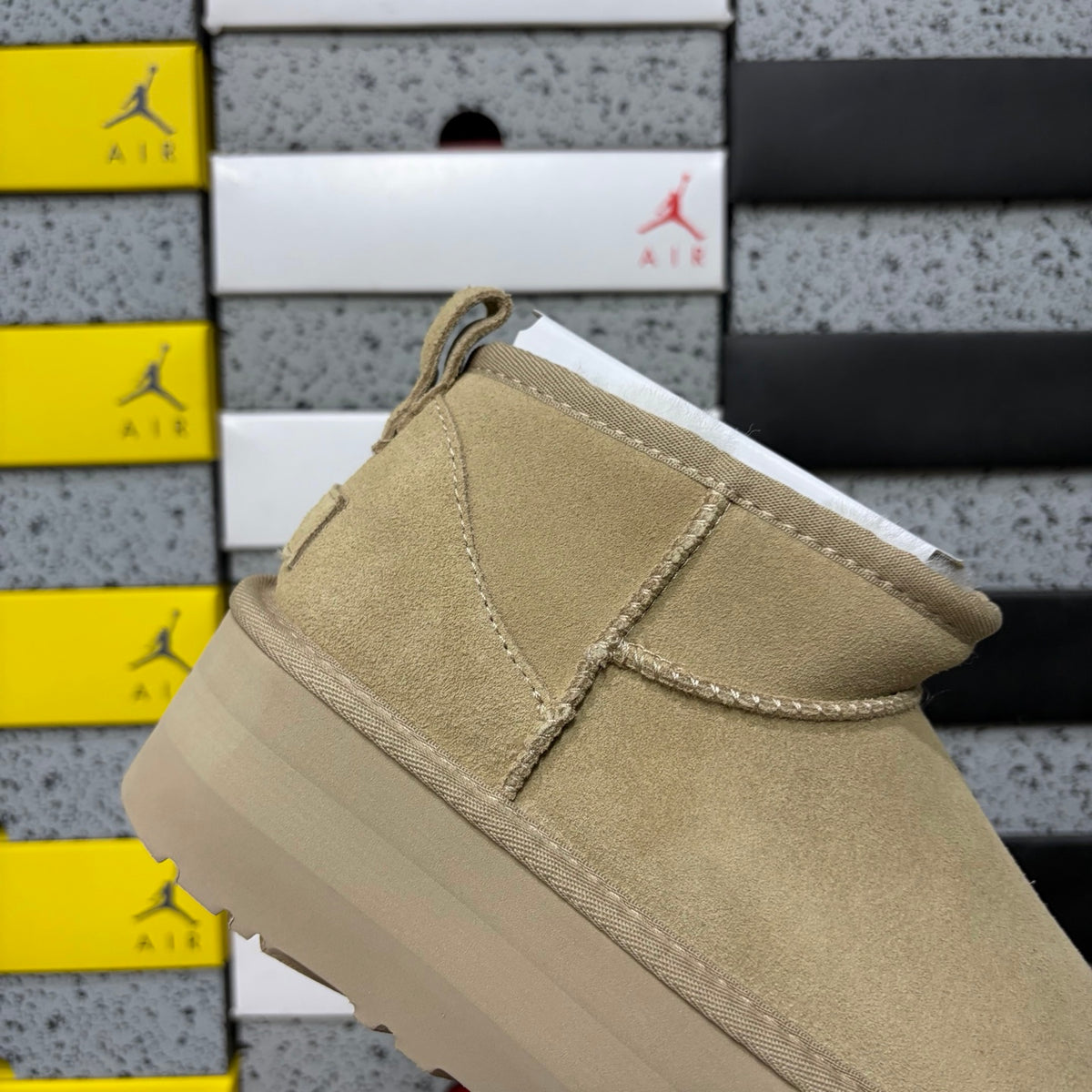 UGG Platform Slip-On Mule – Wheat Khaki (5cm Platform)