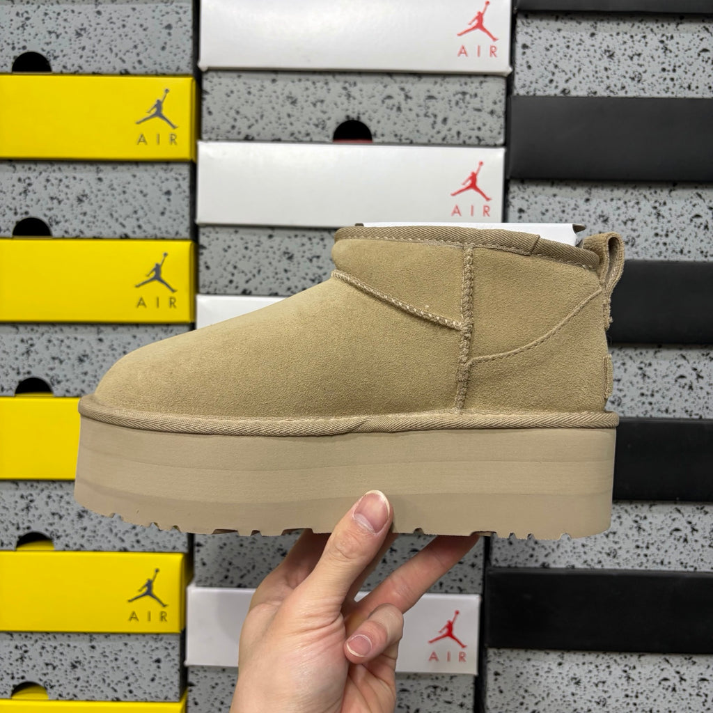 UGG Platform Slip-On Mule – Wheat Khaki (5cm Platform)