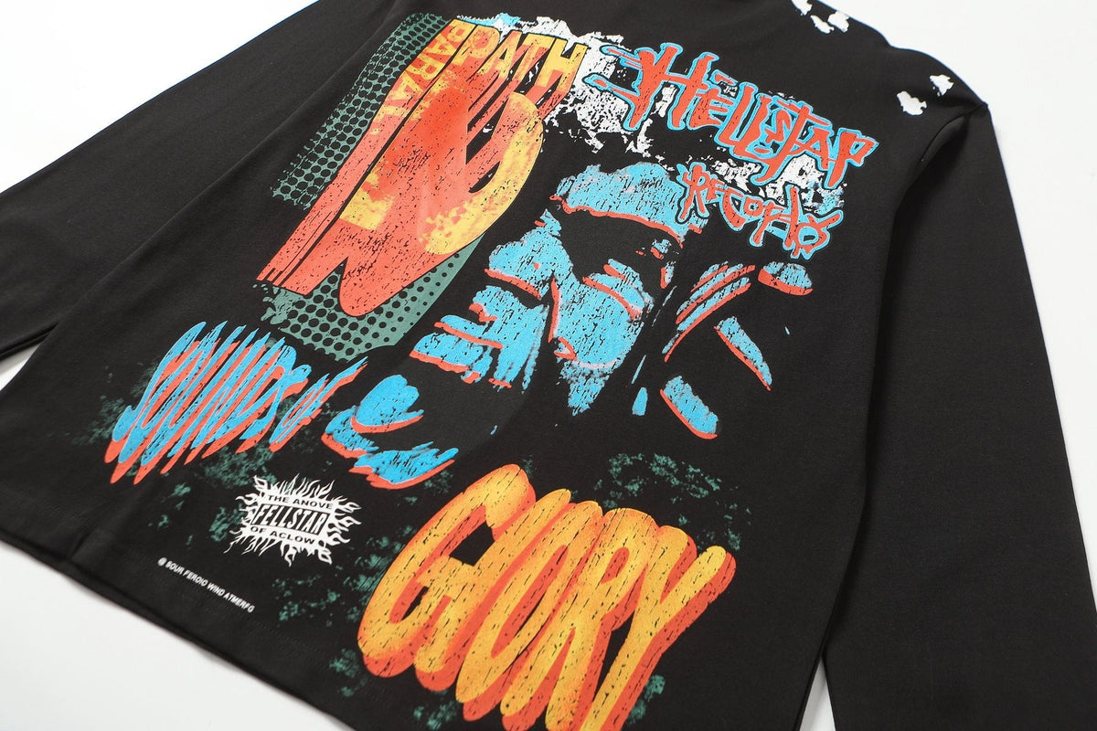 HEILSTAR Records Graphic Long-Sleeve T-Shirt