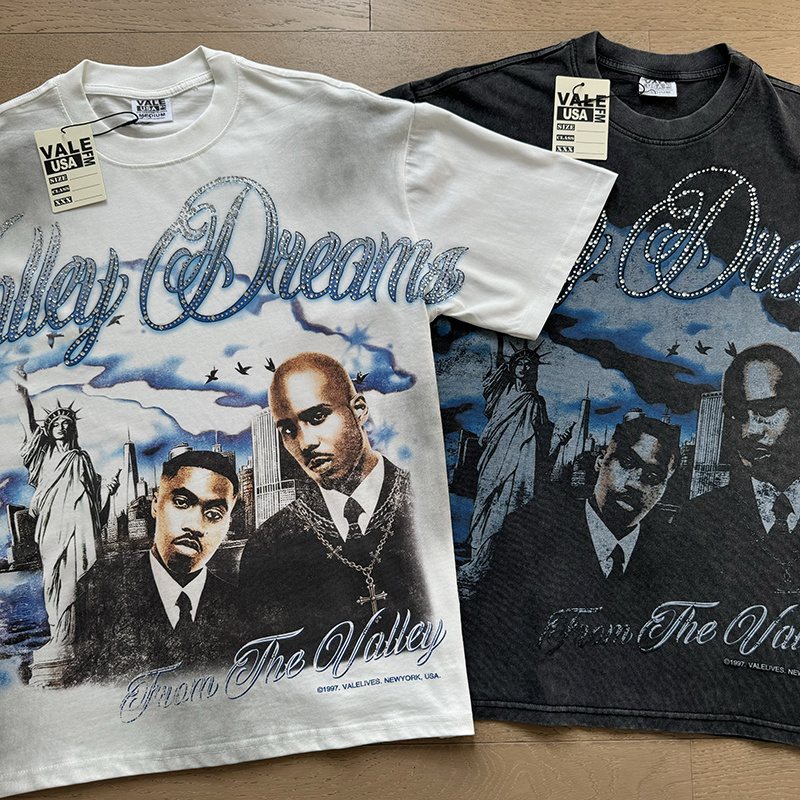 VALE USA Valley Dreams Rhinestone Graphic T-Shirt