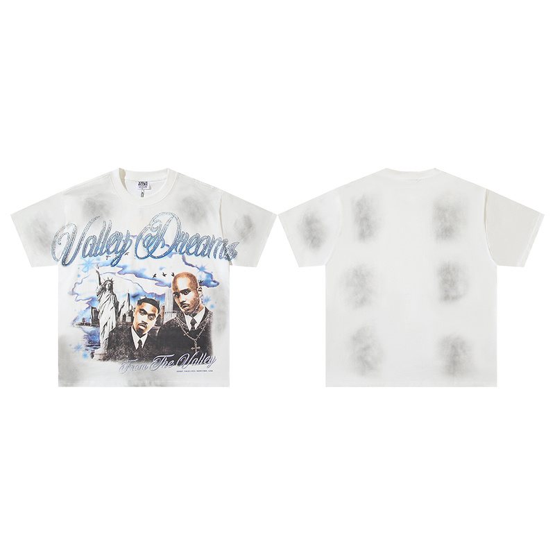 VALE USA Valley Dreams Rhinestone Graphic T-Shirt