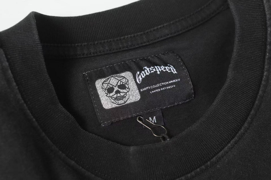 Godspeed Washed Black Rock Graphic T-Shirt