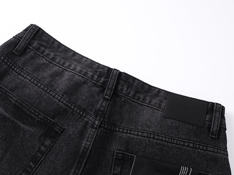 Purple Brand PU813 Washed Black Distressed Jeans