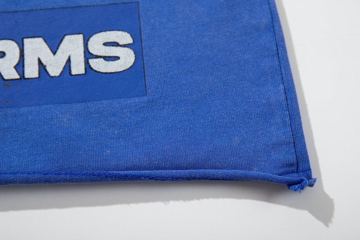 MAJESTIK Washed Blue Front & Back Graphic Short-Sleeve T-Shirt