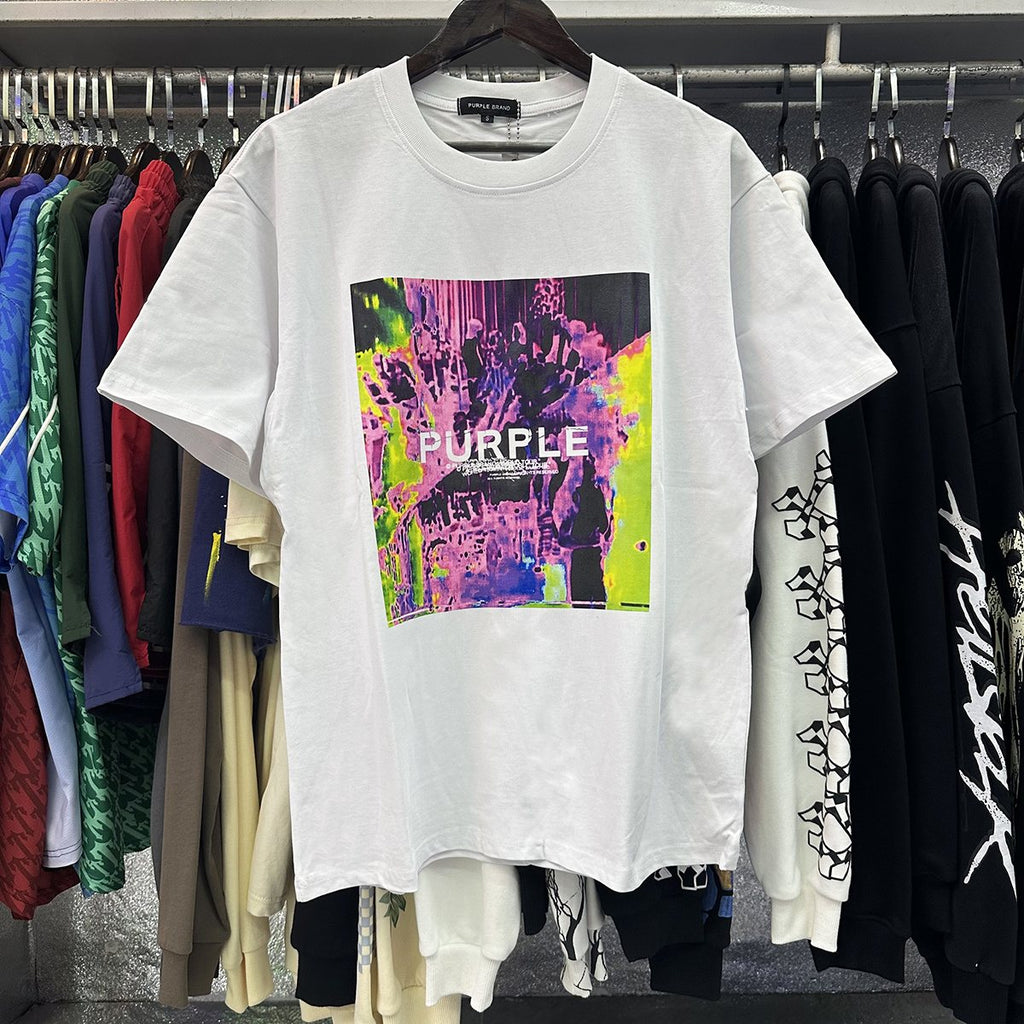 Purple Brand Abstract Graphic T-Shirt