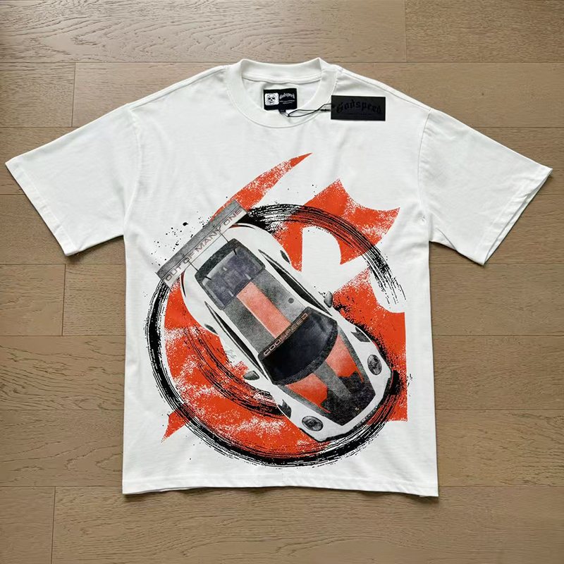 Godspeed Racing Car Graphic Short-Sleeve T-Shirt