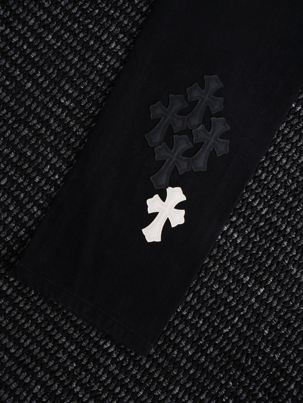 Chrome Hearts Cross Patch Black Jeans