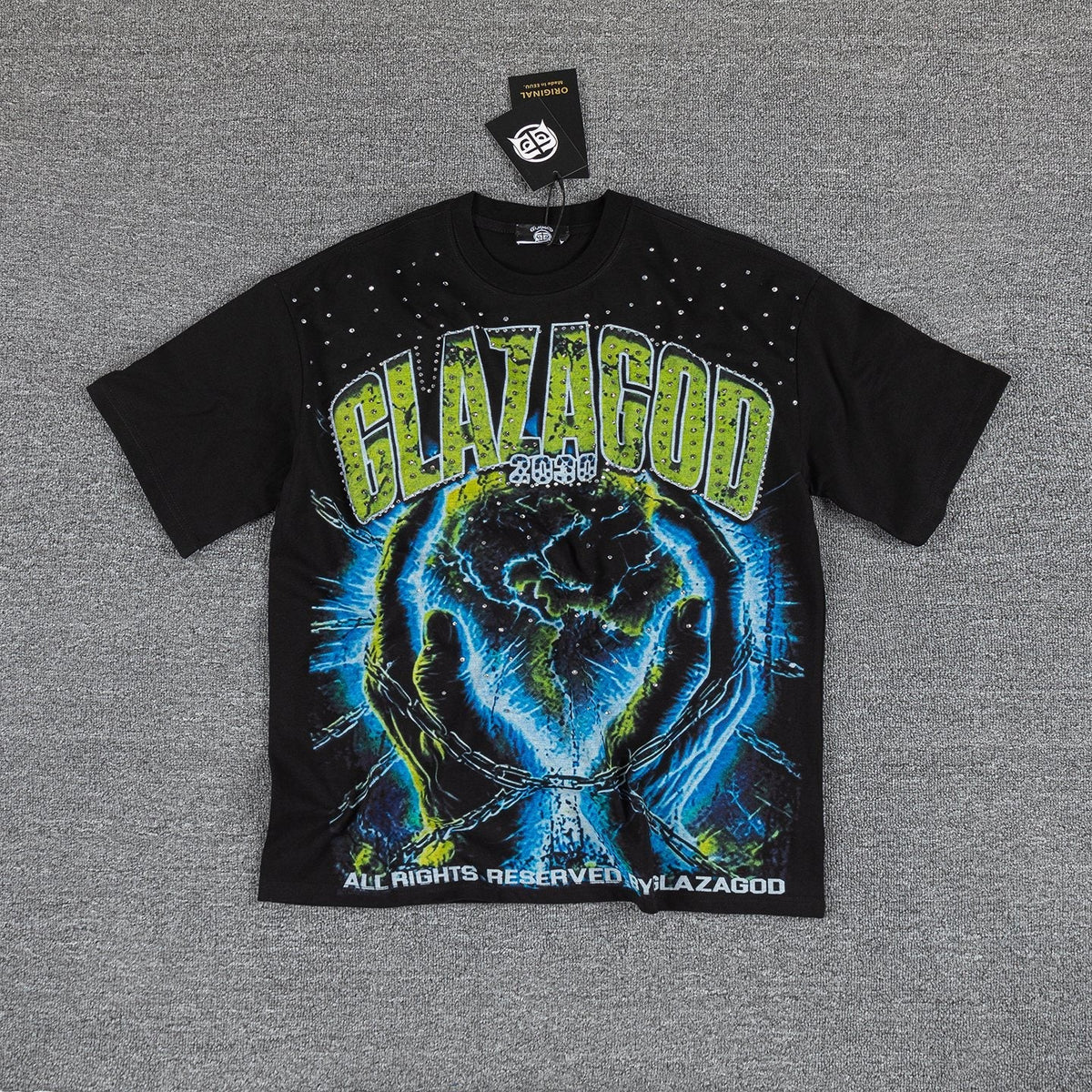 GLAZAGOD Hell on Earth Graphic T-Shirt