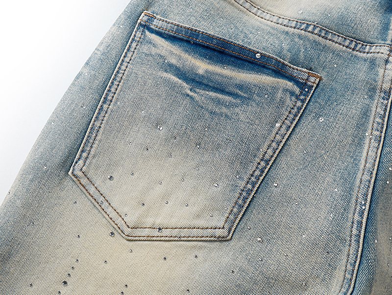 VALABASAS Light Blue Embellished Flare Jeans