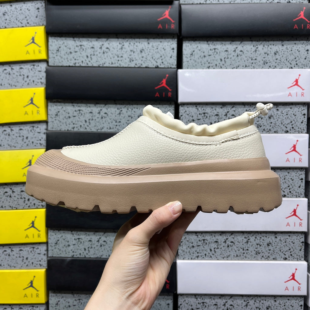UGG Tasman Platform Mule – Cream Leather