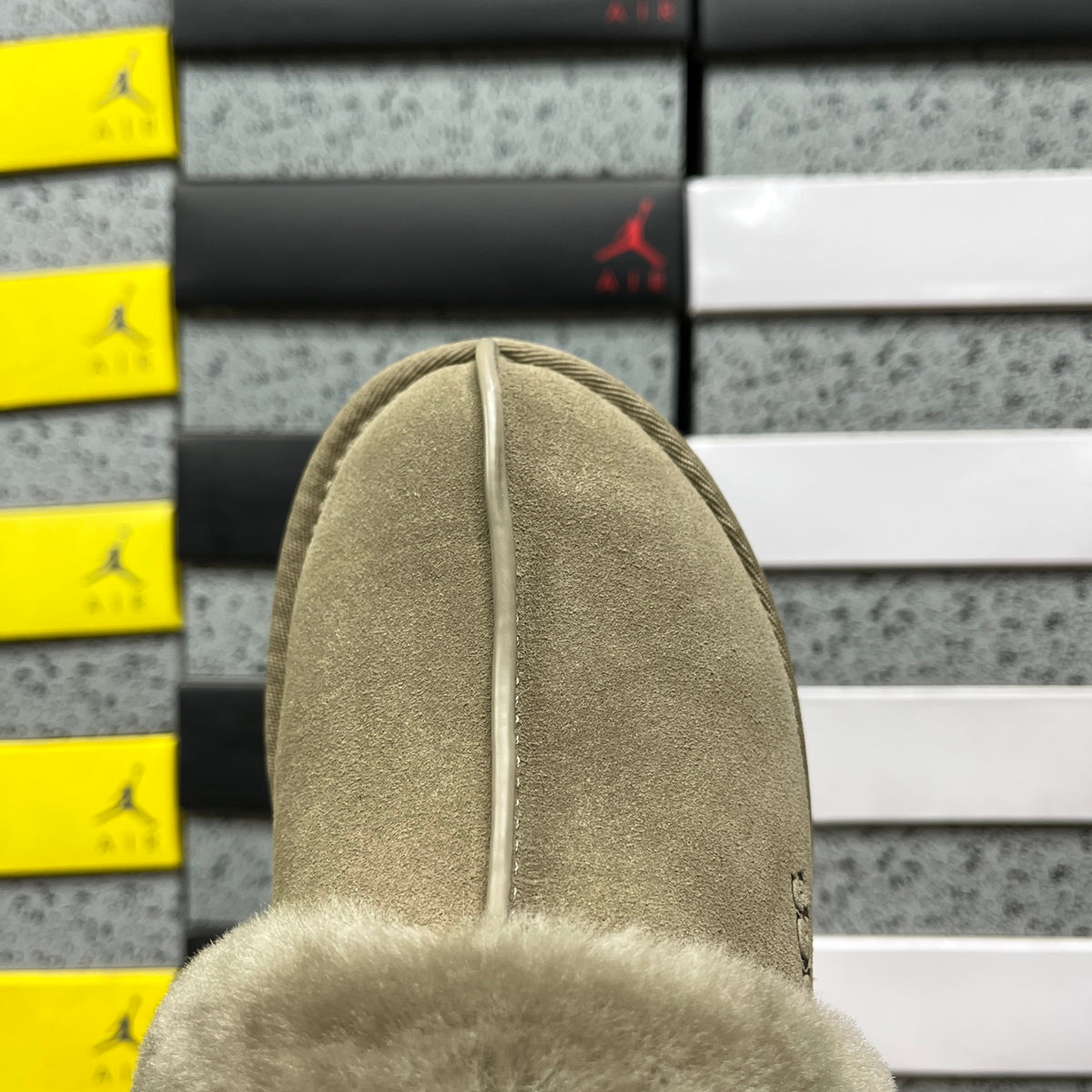 UGG Shearling Platform Clog – Sage