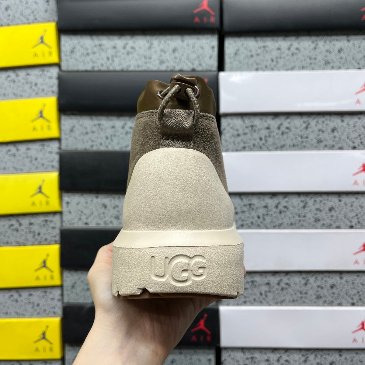 UGG Lace-Up Platform Sneaker Boot – Olive