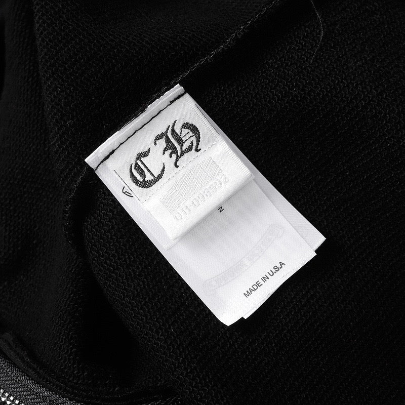 Chrome Hearts Triple Cross Script Sleeve Zip Up Hoodie 7019