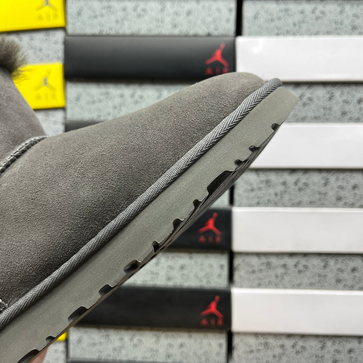 UGG Mini Bailey Button II Boot – Charcoal Grey