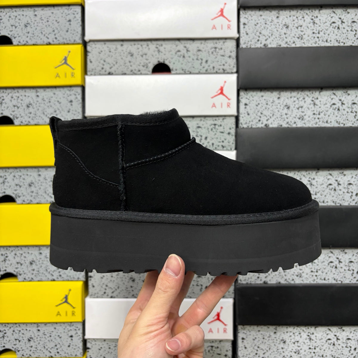 UGG Platform Slip-On Mule – Black (5cm Platform)