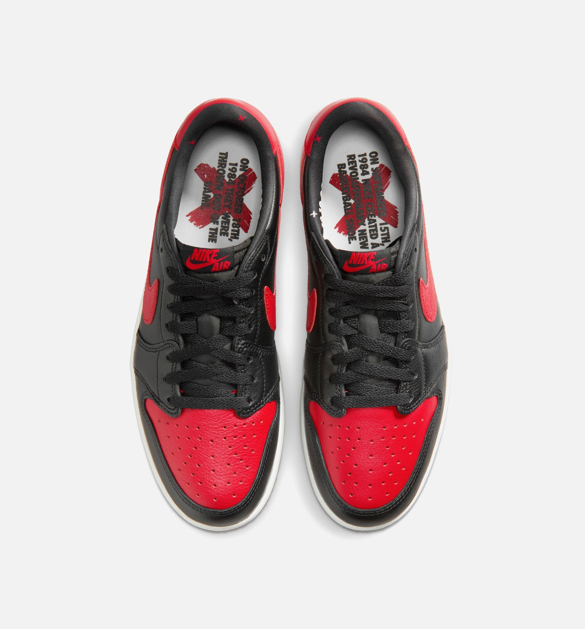 Air Jordan 1 Retro Low OG Mens Lifestyle Shoe - Black/Varsity Red/Summit White