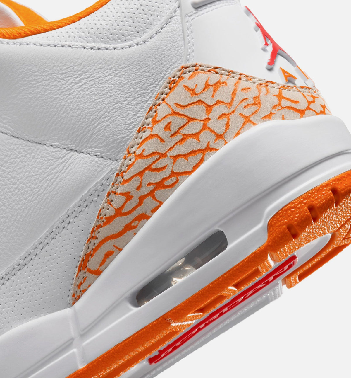 Air Jordan 3 Retro Orange Citrus Women's Sneakers - White / Multicolor