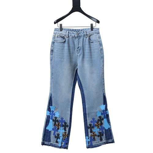 Chrome Hearts Designer Washed Jeans