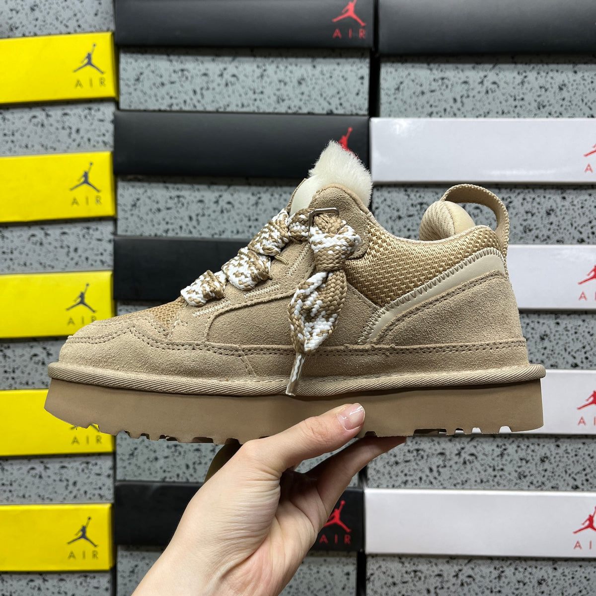 UGG Lowmel Lace-Up Sneaker – Sand