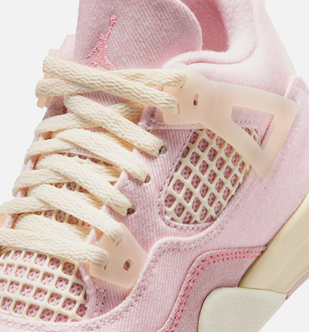 Air Jordan 4 Retro Pink Pearl And Iced Carmine Preschool Shoes - Pearl Pink Iced Carmine Coconut Milk