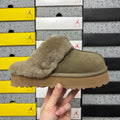 UGG Fluffy Platform Slide – Antelope Brown