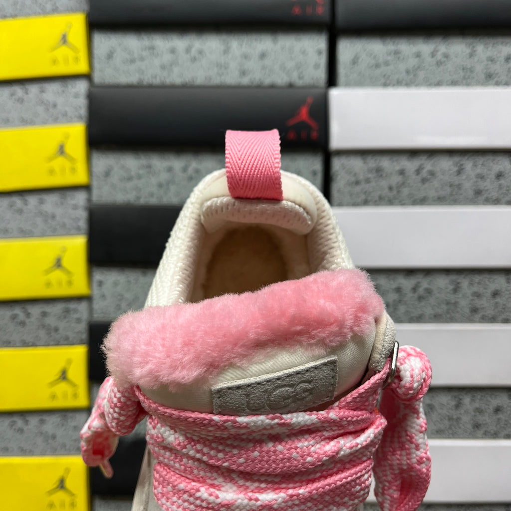 UGG Lowmel Lace-Up Sneaker – White & Pink