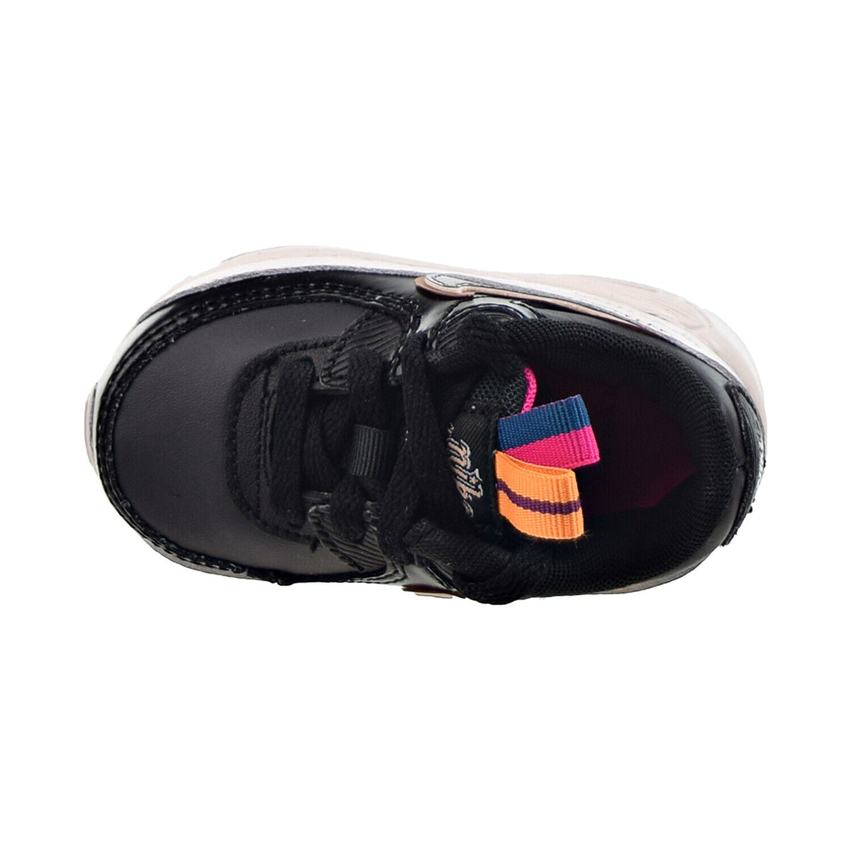 Toddler's Nike Air Max 90 LTR SE Off Noir/Metllc Pewter-Blk (DJ0416 001)