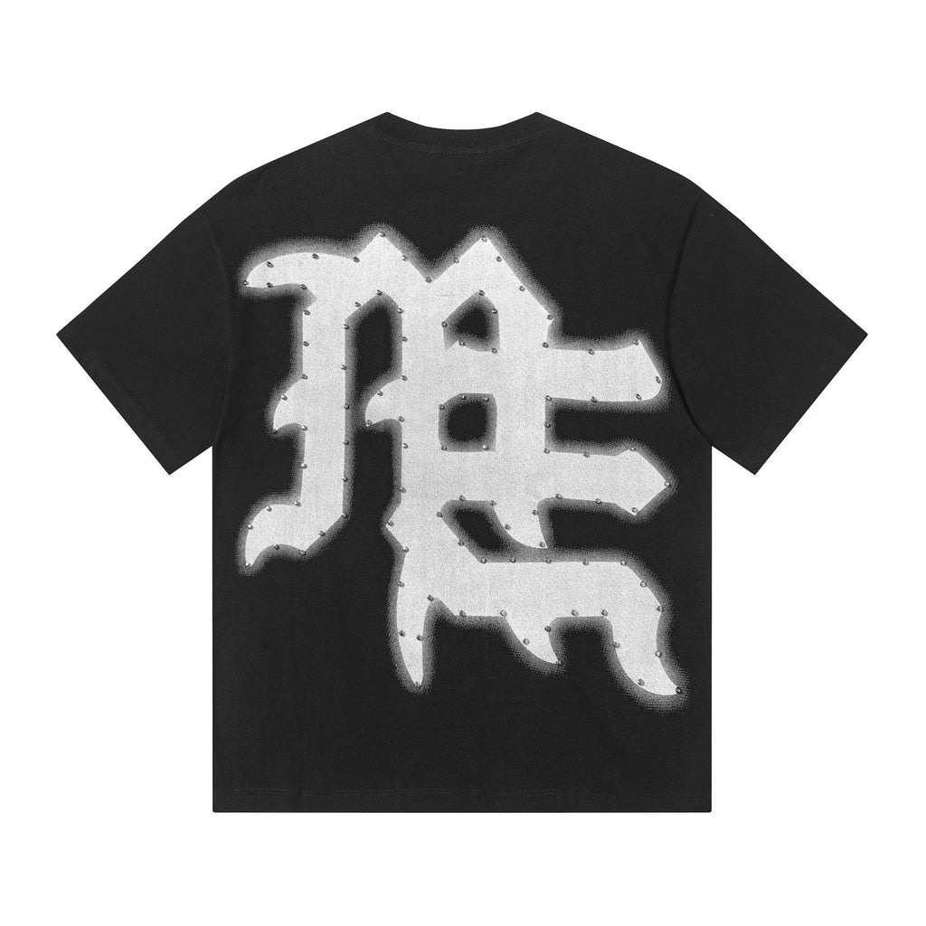 MIXED EMOTION Never Die Monogram Graphic T-Shirt