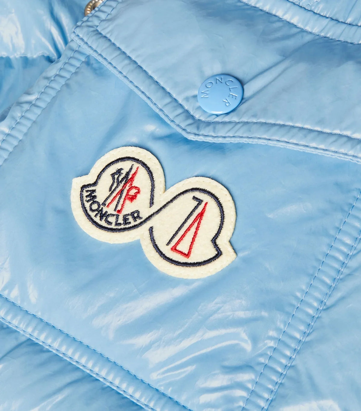 Moncler Maya 70 Down Jacket in Sky Blue