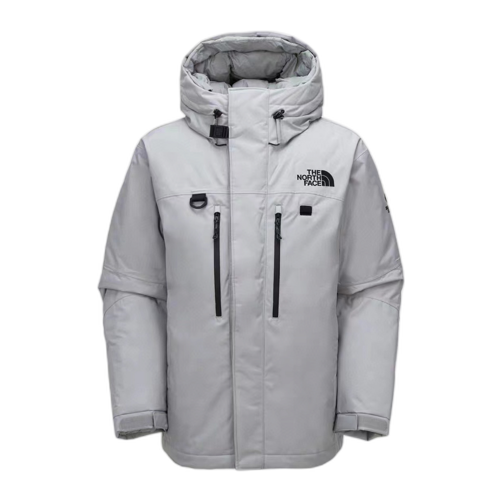 The North Face Himalayan Down Parka – Grey & White | 700-Fill Down