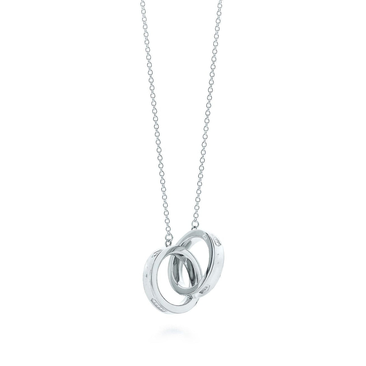 TIFFANY INTERLOCKING CIRCLES PENDANT SILVER SMALL NECKLACE