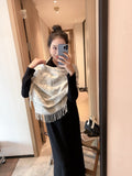 Dior Animal Toile Fringed Scarf