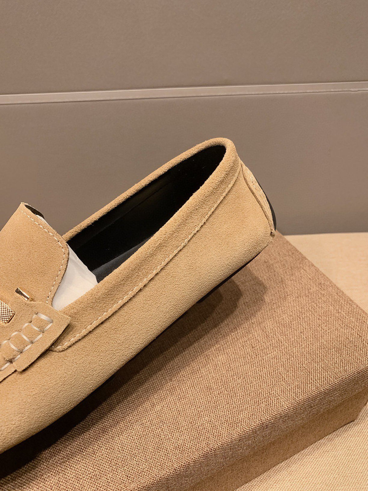 Versace Tan Hardware Loafers