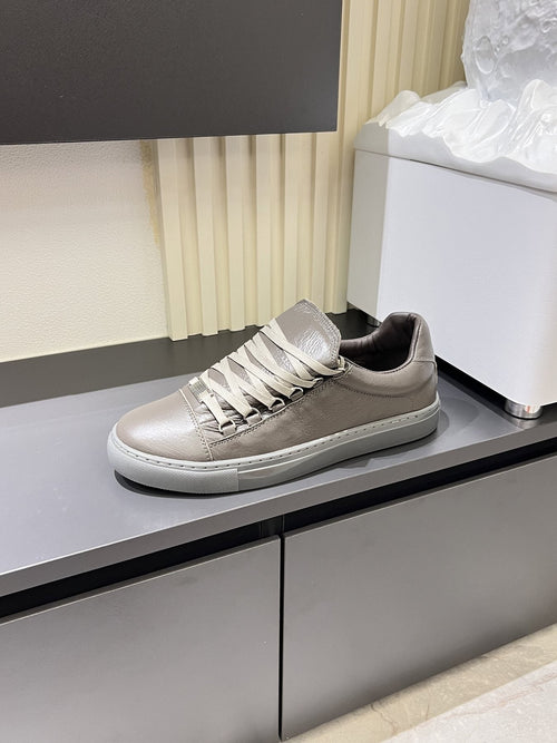 Balenciaga Taupe Gray Low-Top Sneakers