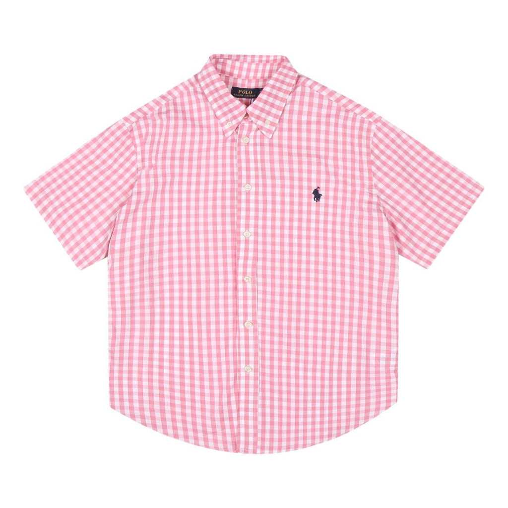 Ralph Lauren Gingham Short-Sleeve Button-Down Shirt