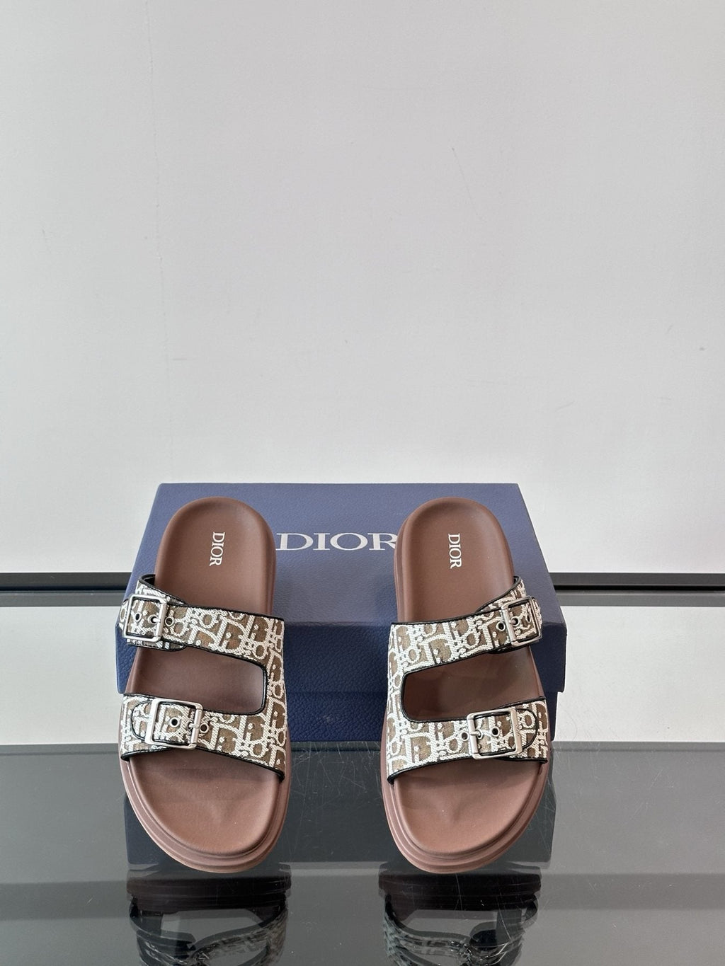 Dior Men's Double-Strap Slide Sandals