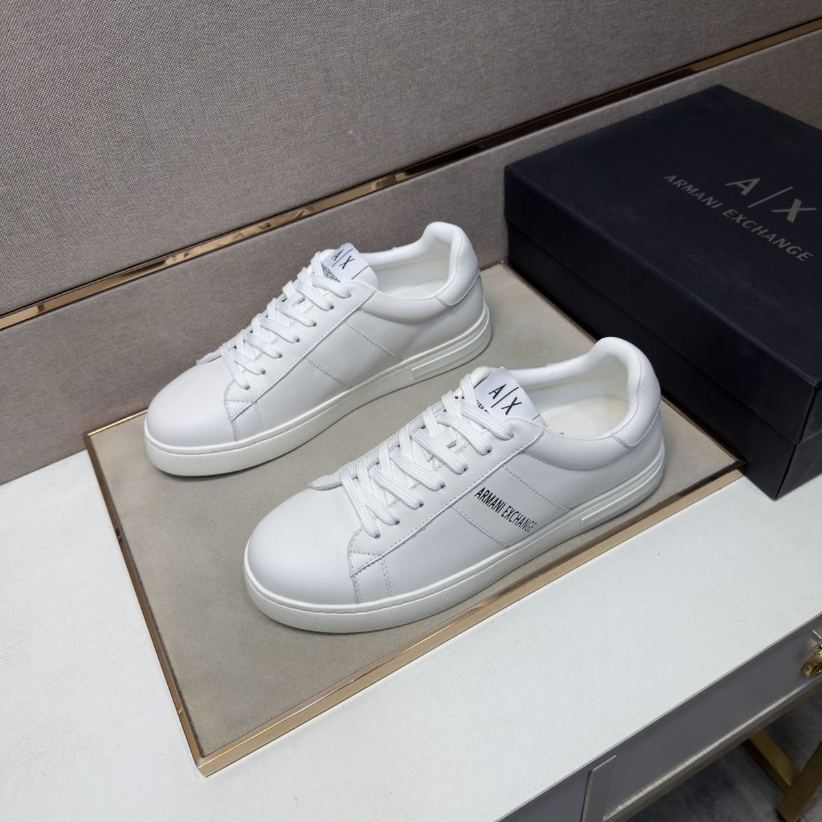 Armani Exchange Men's Low-Top Logo Sneakers