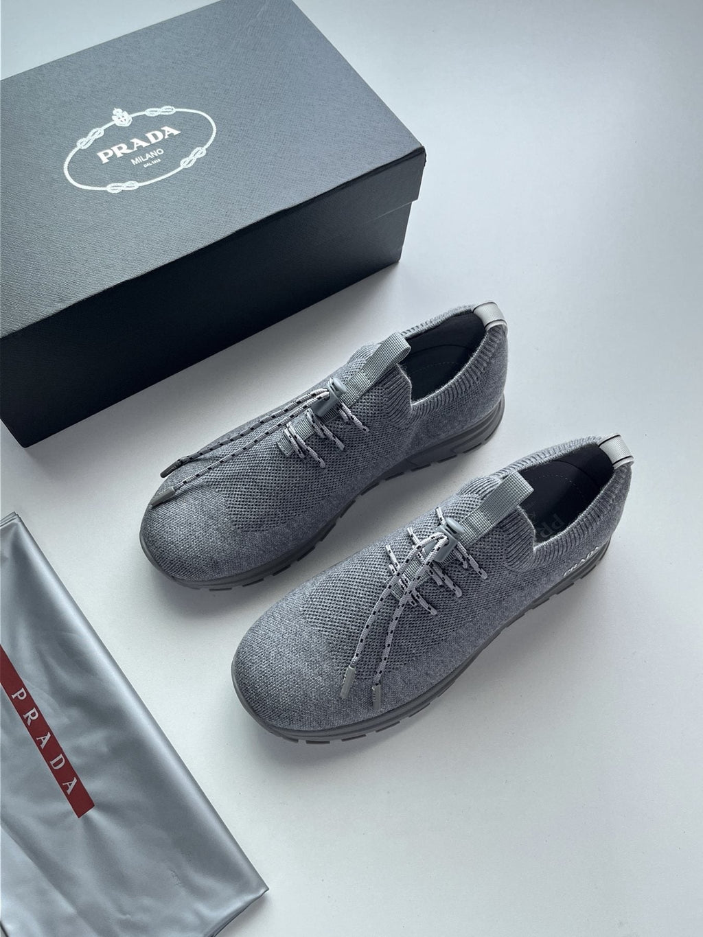 Prada Knit Sock-Style Sneakers