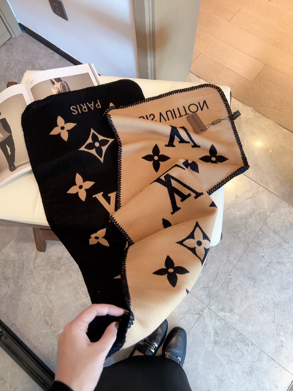 Louis Vuitton Reversible Monogram Scarf