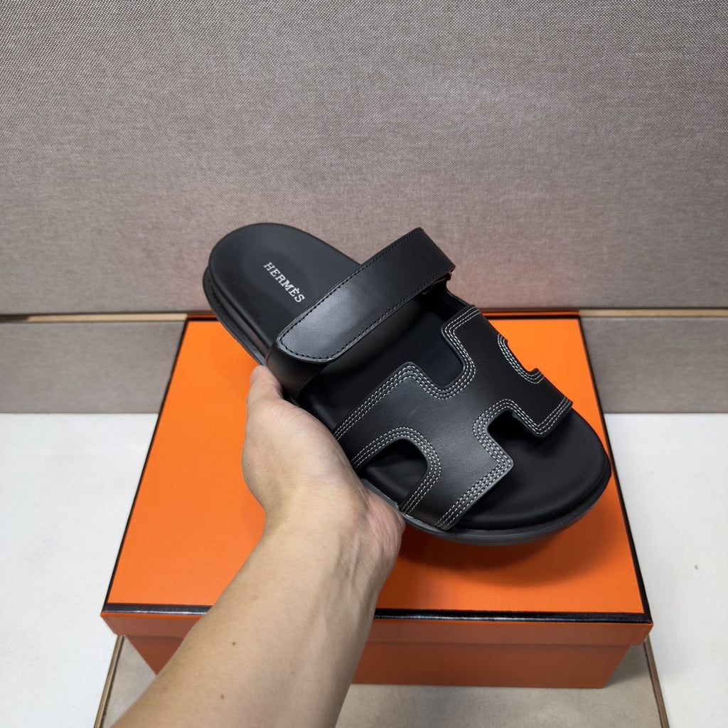 Hermès Cutout Slide Sandals