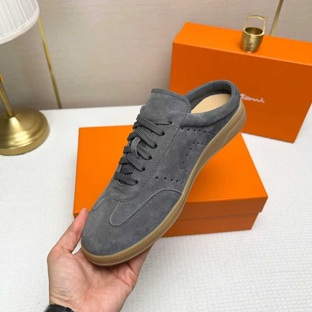 Santoni Perforated Low-Top Sneakers
