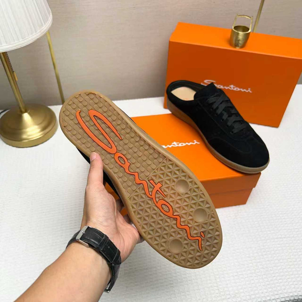 Santoni Perforated Low-Top Sneakers