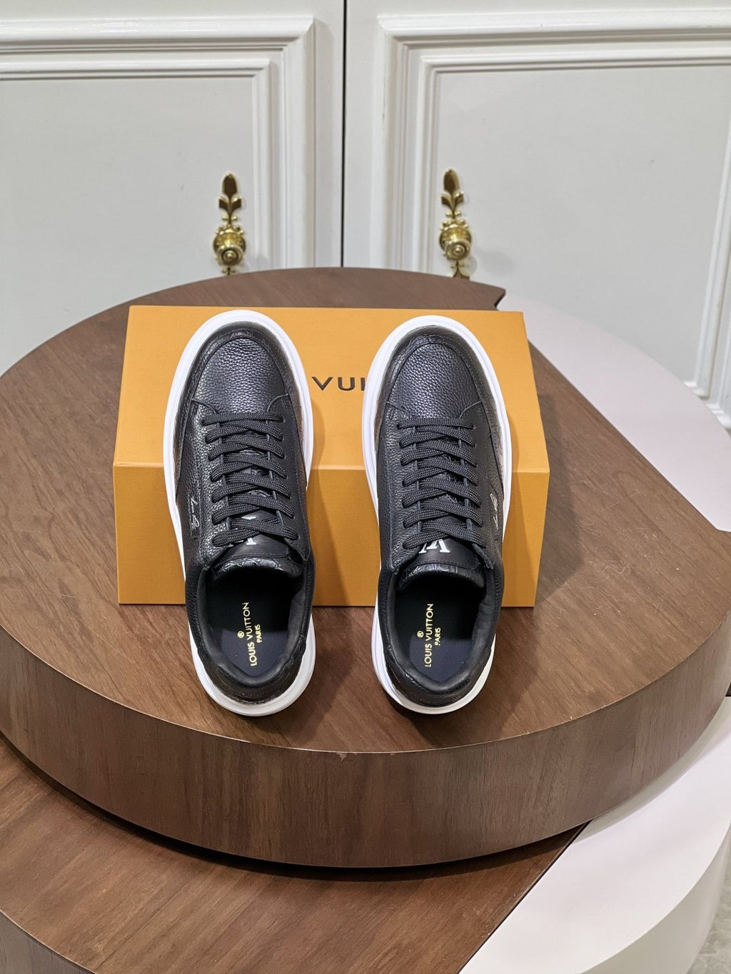 Louis Vuitton Black Low-Top Sneakers